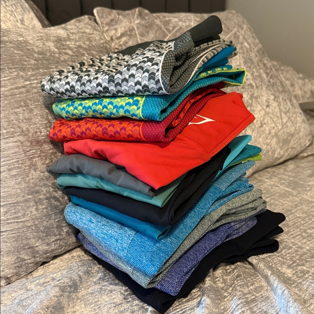 12 Gymshark Vibrant Leggings Lot Collection